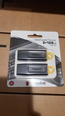 2-pack Kingston DataTraveler Exodia 2x128GB USB 3.2 gen 1 Thumb Drive