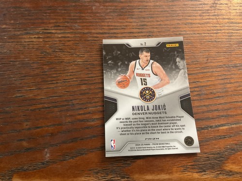 2024-25 Panini Prizm - Dominance Nikola Jokić #2 - Picture 2 of 2