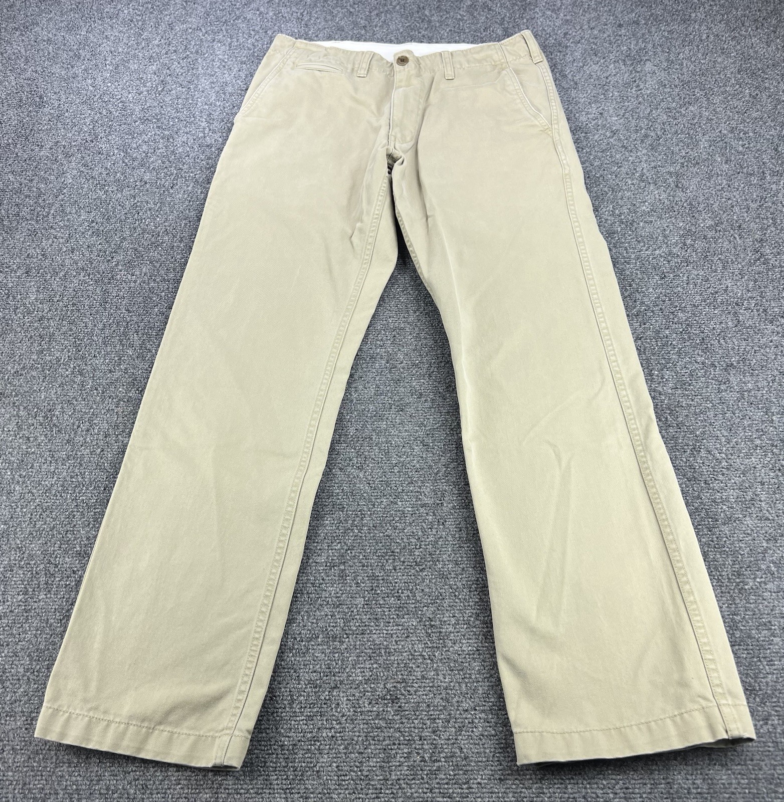 Uniqlo Chino Pants Men's 30x30 Khaki Straight Leg Cotton Work Casual