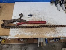 Wheeler Rex 4906 Ratchet Soil Pipe Cutter 36"Chain Needs New Drive Screw