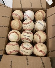 24 Used Baseballs Little League Batting Practice Training Ball Mixed Brand Lot