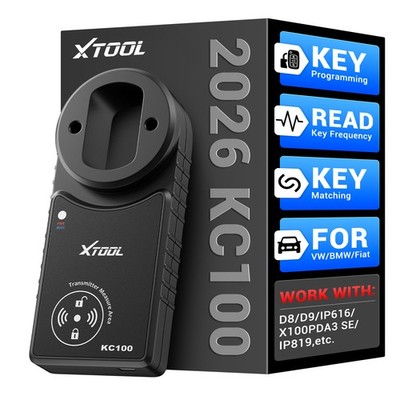 XTOOL KC100 IMMO Key Programming Tool All Key Lost Add Key Fob For D7S D8S IP616