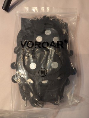 Voroar Crampons Pair Ice /Snow Cleats  Size Medium for Hiking Boots / Shoes New