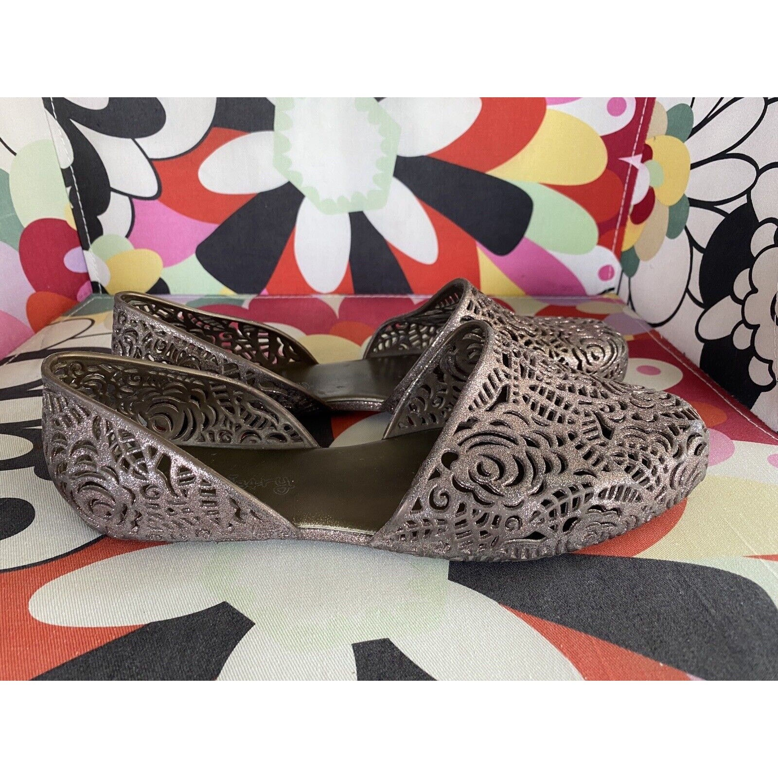 PANTOFOLA D’ORO CHEMISTRY Sandali slip on oro glitter slip on super comodi 8