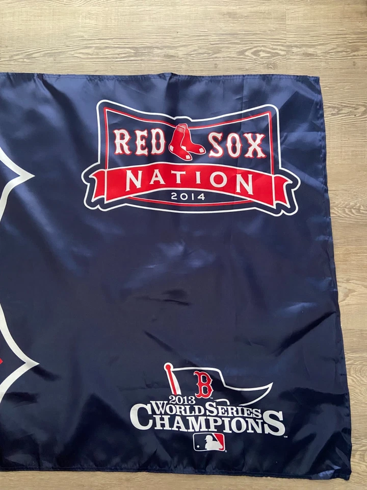 2014 Boston Red Sox Nation 2013 World Series Champions Large Flag Banner Pommel - Image 3 of 4