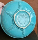 Vtg Fiestaware Presentation Serving Bowl Turquoise Celebrating 500m Pieces 90s