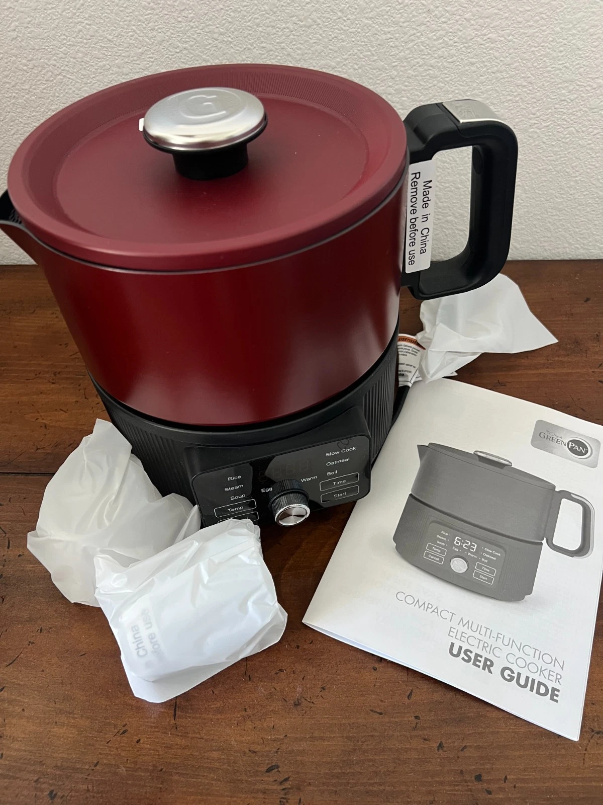 GreenPan 6 Cup Nonstick 10-in-1 Digital Electric Cooker RED
Opens in a new window or tab