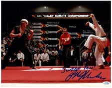 The Karate Kid Ralph Macchio Autographed 11x14 Photo ACOA Witness ITP