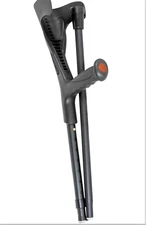 PEPE Mobility Forearm Crutch Adults 1 Unit Open Cuff Adjustable 5’ 4”-6’ 3” Fold