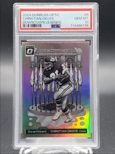 CHRISTIAN OKOYE 2024 DONRUSS OPTIC DOWNTOWN LEGENDS PRIZM SP PSA 10 Q2470