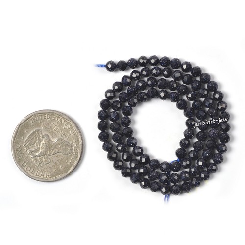 3.7mm to 4.7mm Faceted Gemstone Round Loose Bead DIY Jewelry Making Strand 15.5" - Picture 152 of 466