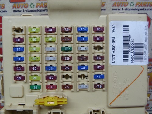 2009-2012 KIA SORENTO FUSE BOX BODY CONTROL MODULE BCM BCU 95400-1U130 OEM - Picture 3 of 12