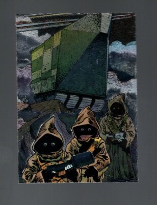 1995 TOPPS STAR WARS GALAXY THREE ETCHED FOIL CHASE CARD #16 JAWAS NM/MINT