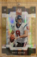 Matt Schaub 2009 Donruss Elite Aspirations Football Card 4/24 Texans UVA Gold