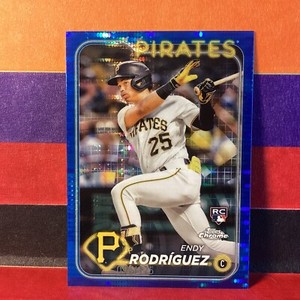 2024 Topps Chrome Endy Rodriguez #295 Blue Sonar Refractor /125 Pirates