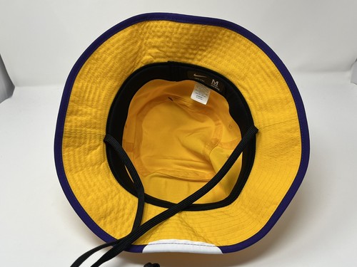 Nike Mens's LSU Tigers Gold Dri-Fit Apex Boonie Bucket Hat Size M - Picture 5 of 6