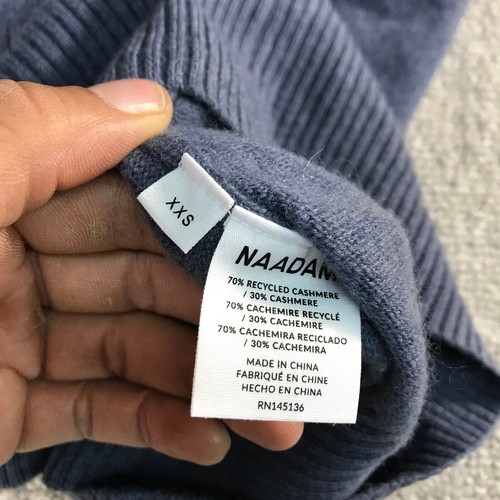 New Naadam Sweater Womens 2XS XXS Recycled Cashmere Quarter Zip Dress - Picture 9 of 11