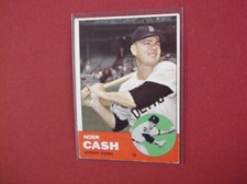 1963 Topps Baseball # 445 Norm Cash VG-EX