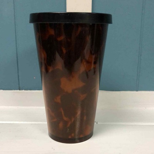 Starbucks Tortoise Shell Wave Tumbler Black Brown Cold Cup  Rare 16 oz. 2019 - Picture 2 of 5