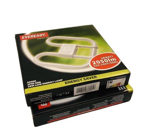 2 X KAŻDA GOTOWA LAMPA ENERGOOSZCZĘDNA 28 WATT 2 PIN GR8 - 2050lm - Zdjęcie 3 z 4