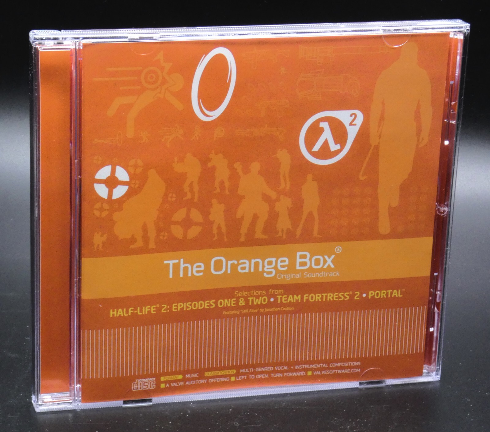 THE ORANGE BOX Soundtrack CD from Half Life Eps 1 &amp; 2, Team Fortress 2, &amp; Portal