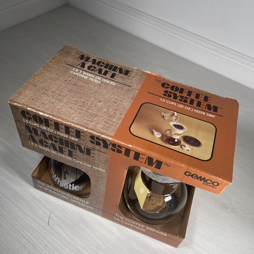 Vintage Coffee Maker Brewer By Gemco Brand Filter Drip Cafetière System Boxed - Picture 12 of 12