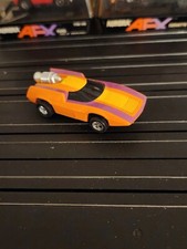Aurora AFX Turbo Turn On Purple Orange Non Mag Chassis