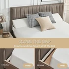 Headboard Wedge Pillow for Headboard Gap with Ultra Soft Cover - Queen and King