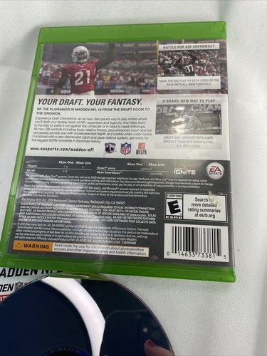 Madden NFL 16 for Xbox One XBOX ONE XB1 Sports Video Game Tested - Picture 6 of 7