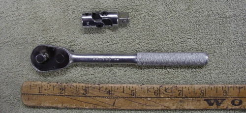Vntg Stanley USA 88-291 3/8" Dr. Socket Group,Ratchet,Wobbler,13 Sockets,& Case - Picture 5 of 24
