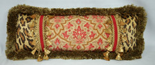 Fringed Accent Pillow made w Ralph Lauren Langham  Venetian Leopard Fabric