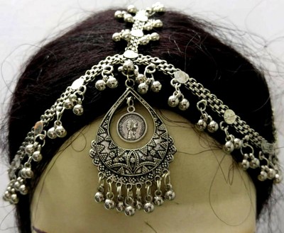 Kuchi Tribal Mang Tikka Belly Dance Head Piece Banjara Jewelry Afghan Gypsy Boho