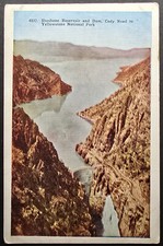 Shoshone Reservoir Dam Cody Road Yellowstone National Park Postcard