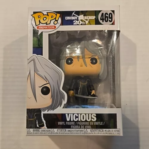 Funko Pop! Vinyl: Cowboy Bebop - Vicious #469 Has Wear Shown In Pictures
