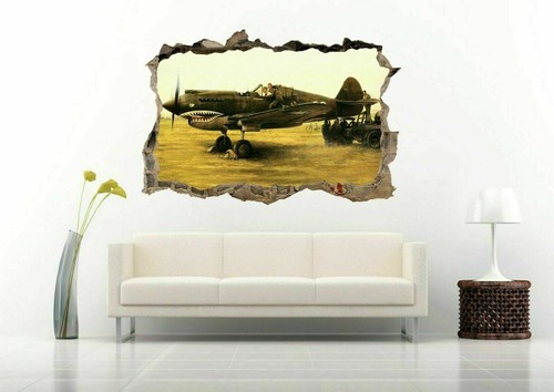 Military Aircrafts Planes Air Force Jets 3D Wall Sticker Vinyl Decal Art Mural - Picture 15 of 15
