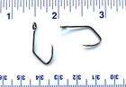 100 Matzuo 150010 black chrome Siwash Open Eye fish fishing hooks size 6