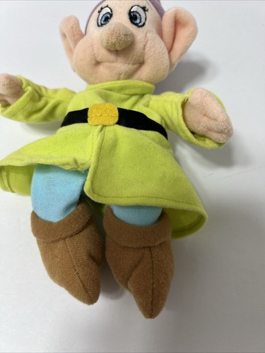 Disney Store 8” Plush Mini Bean Bag Dopey Snow White And The Seven 7 Dwarfs - Picture 9 of 13