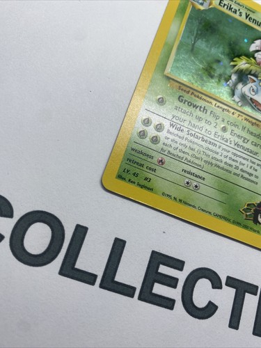 Pokemon Card Erika's Venusaur 4/132 Rare Holo Gym Challenge WOTC - 第 4/6 張圖片