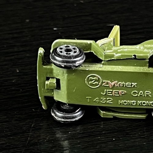 Vintage Zylmex T432 US Army Military Jeep With Trailer MASH Diecast 1:87 - Picture 7 of 12