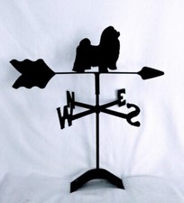 shih tzu roof mount weathervane black wrought iron look made in usa