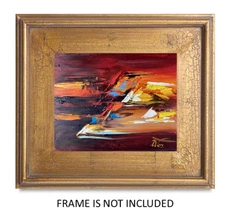 abstract Landscape Impressionism Original Oil Painting Dorothy Laz ld7