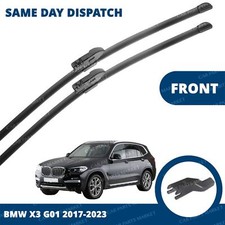 Front Windscreen 26" 20" Flat Aero Wiper Blades Pair for BMW X3 G01 2017-2024