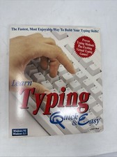 Typing Quick Easy Software CD ROM / Floppy Disks PC, 2001 Windows 95 / 3.1