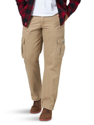 New Wrangler Men's Fleece Lined Cargo Winter Pants Khaki Men's Sizes | eBay