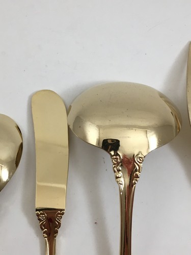 Barclay Geneve Flatware Golden Crown Royale 5-Pc Serving Set Flatware - Picture 8 of 10