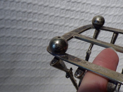 Antique Victorian Silver-Plated Toast Rack with Crossed Rifles Guns G&S 1871 - Picture 8 of 11