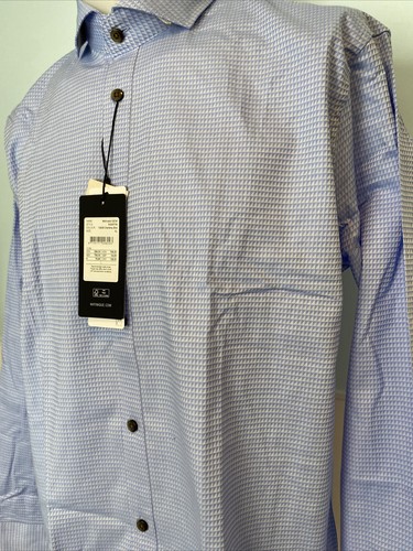 Matinique 'Matrostol BCW' Chambray Blue Stretch Dress Shirt, Men's Size XL, NWT - Picture 2 of 6