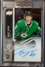 2021-22 Upper Deck Clear Cut Riley Tufte Rookie Auto RC Dallas Stars