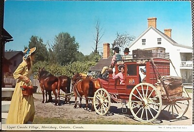 (CAN-801) KANADA Vintage Postkarte Oberkanada Dorf Morrisburg Ontario