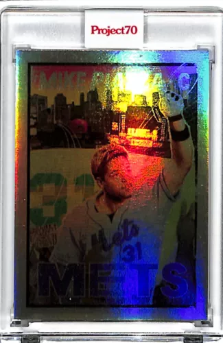 2021 TOPPS PROJECT 70 #638 - MIKE PIAZZA BY NEW YORK NICO - RAINBOW FOIL 50/70